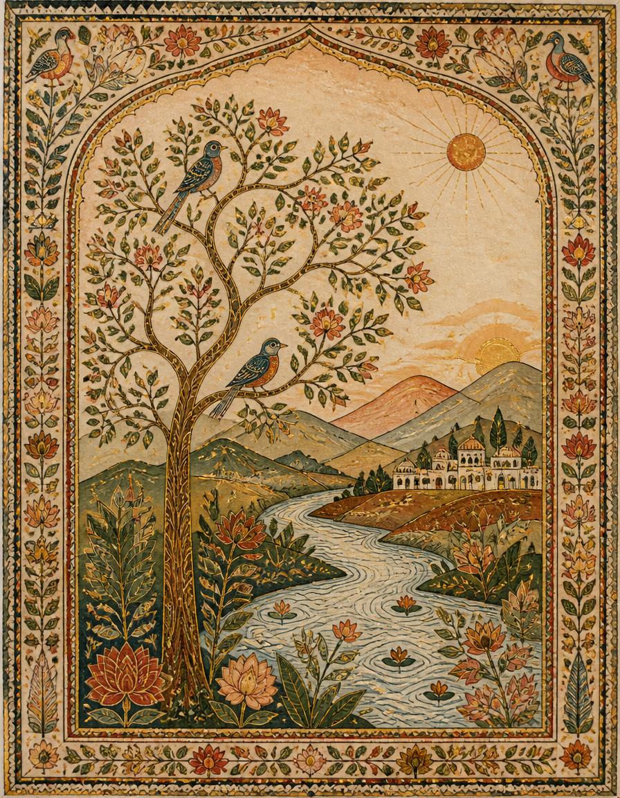 A handcrafted painting composed around a personal story